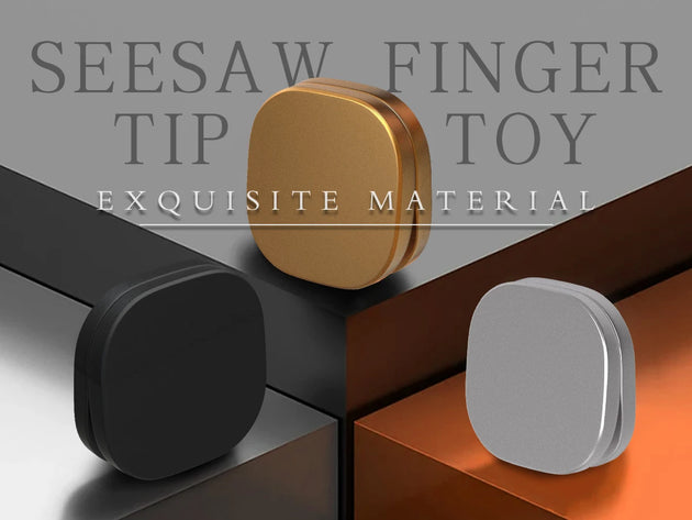 Magnetic Fidget Slider See-Saw Gold interactive toy used for relaxation and focus