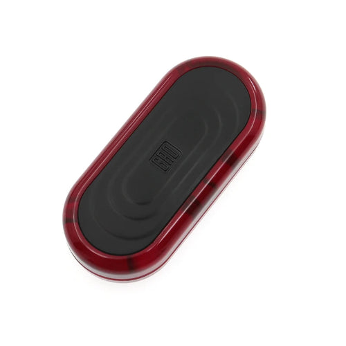 Red stress toy push slider with magnetic click mechanism for adults