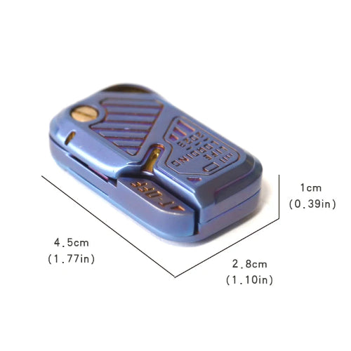 Anti-anxiety metal fidget slider with silent magnetic sliding motion