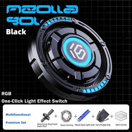 mini cylindrical stainless steel metal fidget toy black edition UK