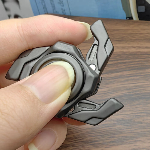 Compact pocket-size spinning top fidget toy for stress relief