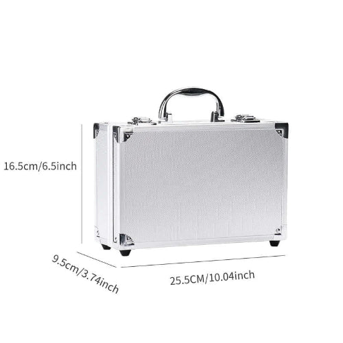 Heavy-duty aluminum tool case for engineers and technicians – waterproof and portable