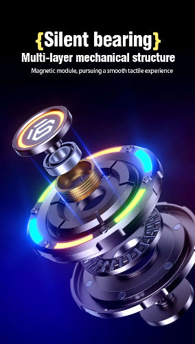 premium black stainless steel fidget spinner gift for men UK