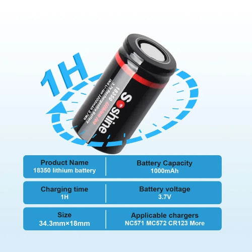 18350 battery lithium ion cell for camera and doorbell devices
