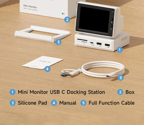3.5 inch IPS mini screen USB-C powered desk display