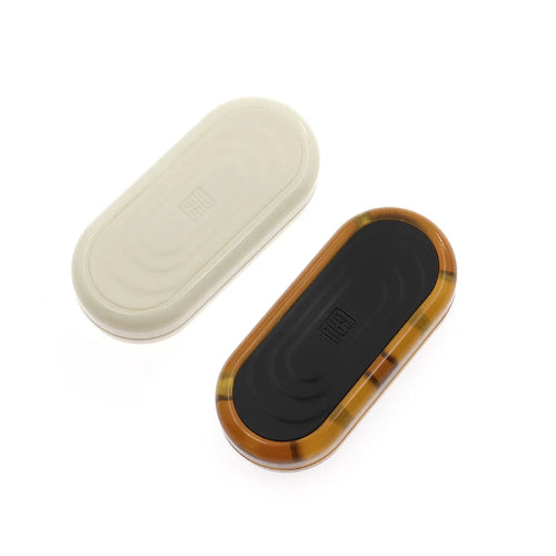 Portable stress toy push slider for travel, work, and desk use