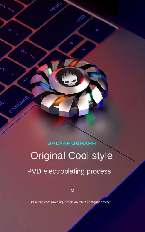 luxury metal fidget spinner set with accessories and storage case UK edition