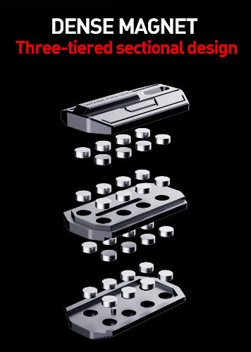 Alloy magnetic metal crisp slider glowing in the dark – premium fidget EDC toy UK