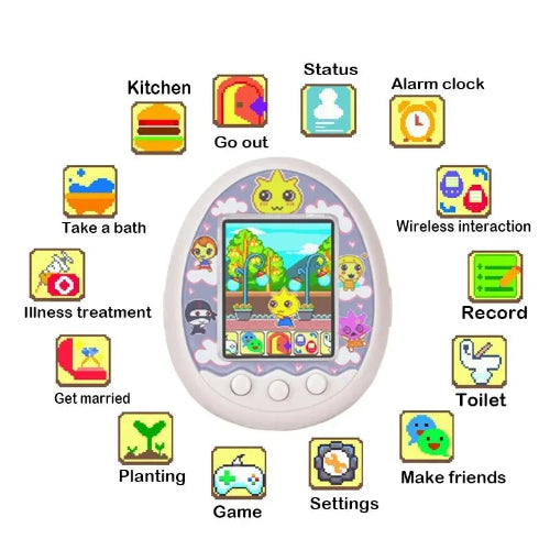 tamagotchi colour screen digital pet toy for kids and girls