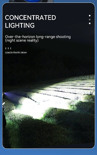 rechargeable LED flashlight long battery life torch