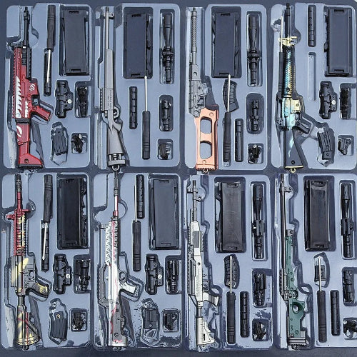 mini gun keychain decorative weapon model gift