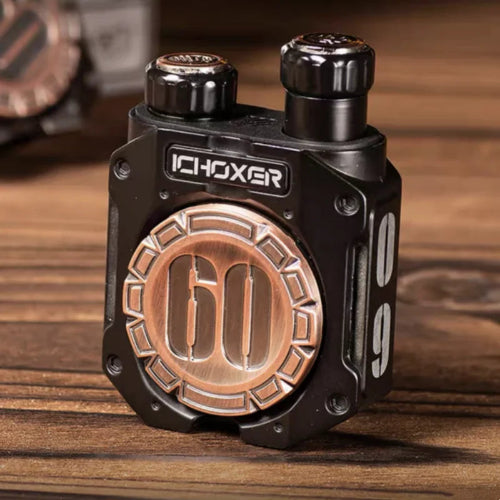 EDC-style double-column ratchet fidget spinner UK with tactile ratchet button clicks