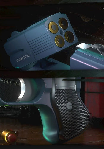 pocket shooting target toy set with targets shells and blaster