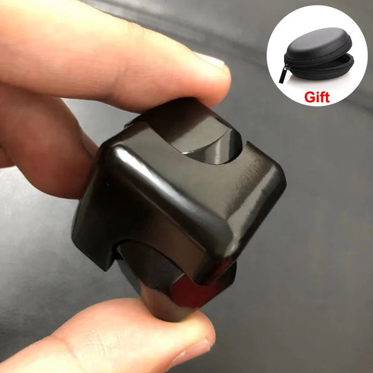 metal fidget toy black rotating cube gyroscope for stress relief