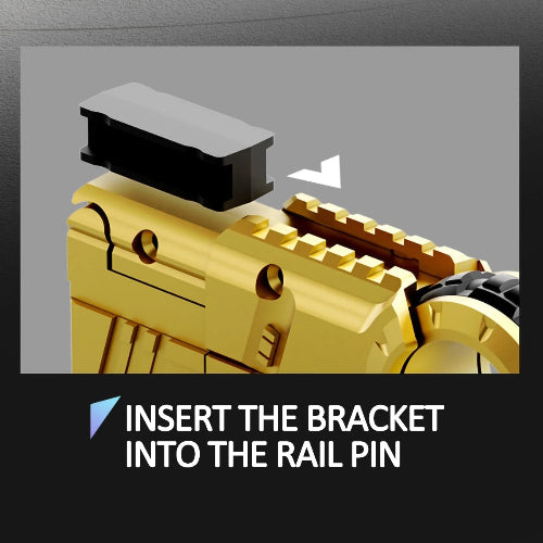 alloy gun fidget spinner smooth spin anxiety relief tool