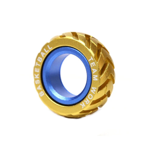 Fidget Ring Gold Ratchet Wheel EDC  metal fidget slider for adults UK