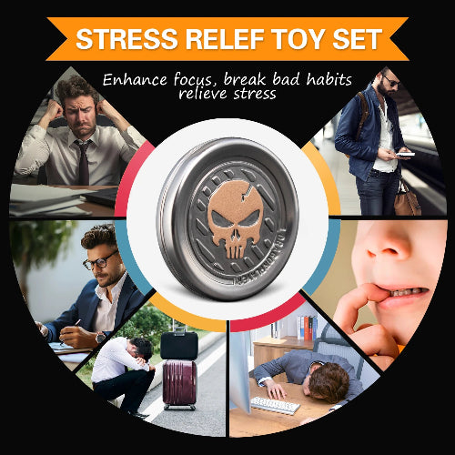 Premium metal fidget slider for stress relief and focus