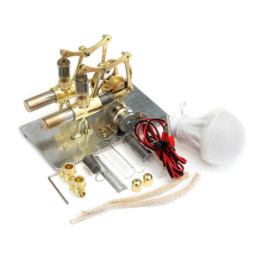 double cylinder engine model UK aluminium alloy science kit