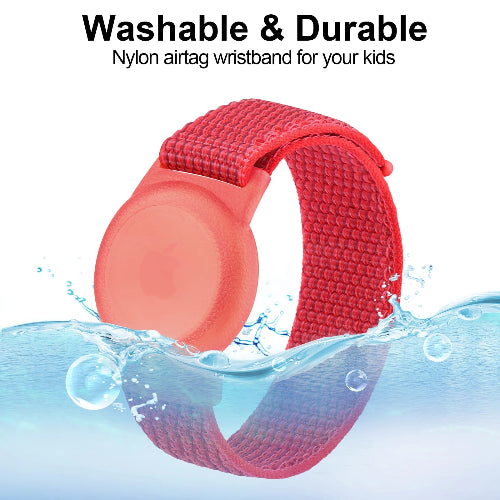 kids airtag wristband nylon gps tracker bracelet for children