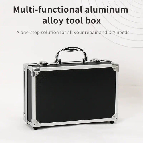 Aluminum tool case with customizable foam insert and dual locks – durable UK storage box