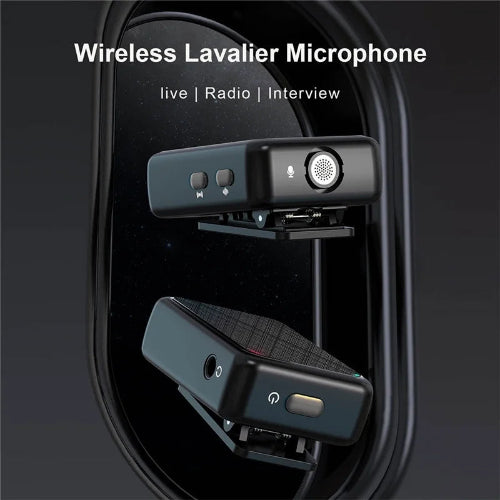 wireless lavalier microphone omnidirectional mic for voice capture