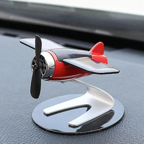solar airplane car decoration unique gift for car enthusiasts