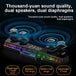 Clock Display 3D Stereo Bluetooth Soundbar LED Lights Speaker with Subwoofer - Chys Thijarah