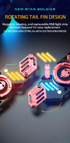 alloy metal luminous star fidget spinner UK edition gift