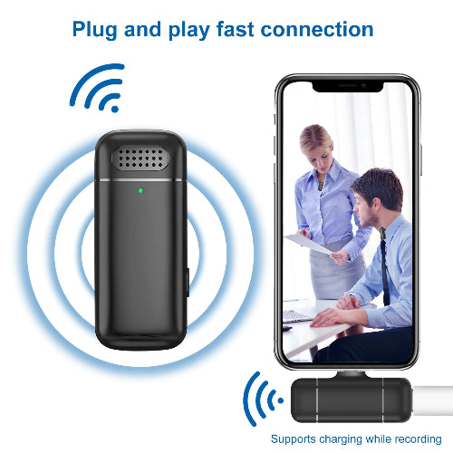 wireless lav mic hd audio microphone for live streaming