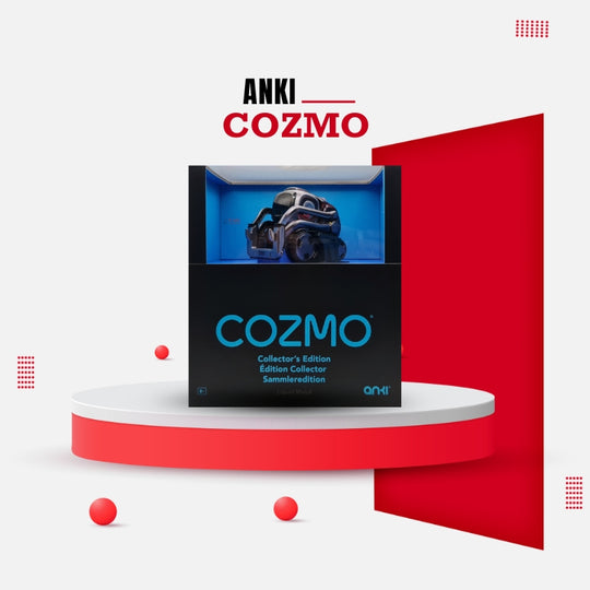 Anki Cozmo Collector’s Edition in Blue Box on Red Display – Liquid Metal Version