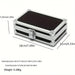 portable Compact Lockable Aluminum Storage Box metal case foam interior