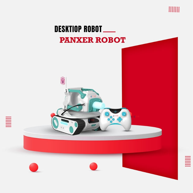 Eilik Panxer armour snap-on suit accessory for smart desktop robot