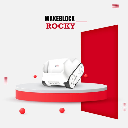 Makeblock Rocky robot with wheels and built-in sensors