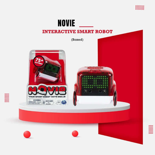 Novie robot toy red edition – 75 actions 12 tricks interactive robot for kids.