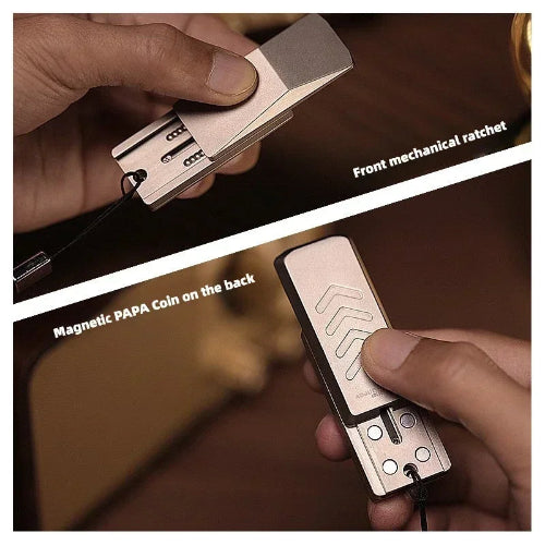 Stainless steel ratchet magnetic fidget slider – best fidget toy for stress relief UK.