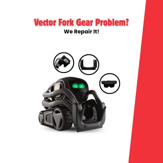 Vector robot fork gear repair service by expert technician