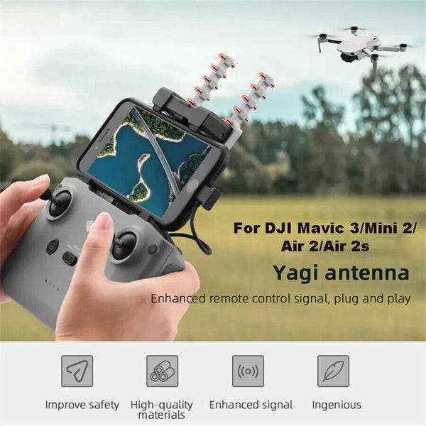 For DJI RC MINI 3/MINI 3 Pro Control Yagi Antenna Signal Range Booster Extender - Chys Thijarah