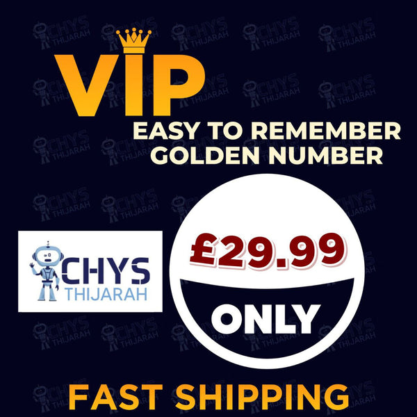 07442229919 GOLDEN VIP EASY TO REMEMBER 3 IN ONE PAYG SIM CARD - Chys Thijarah