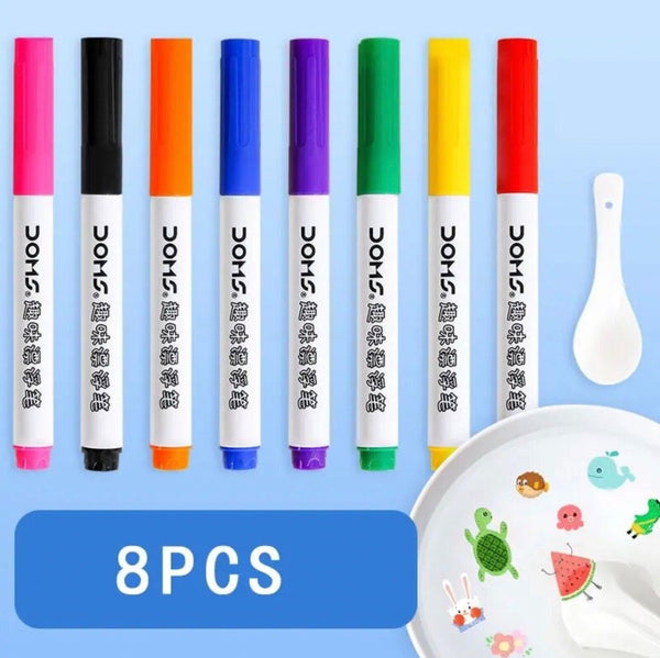 Magical Water Painting Pen 8 Colours Magic Floating Ink Pen Painting for kids - Chys Thijarah