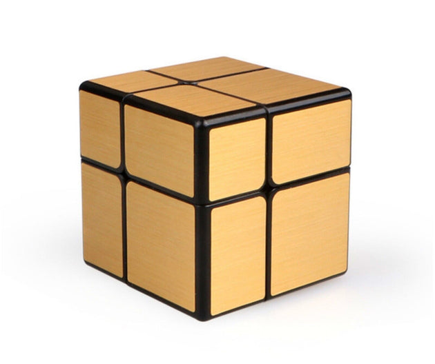Neo Magic Mirror Cube 2x2 Gold Silver Professional Speed Cubes Puzzle - Chys Thijarah