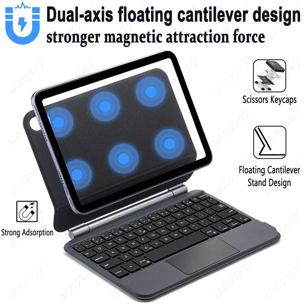 Floating Magic keyboard for iPad Mini 6 2021 8.3inch floating with touch Pad - Chys Thijarah