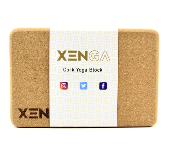 Xenga High Quality Premium Natural Cork Yoga Block 3 x 6 x 9" New - Chys Thijarah