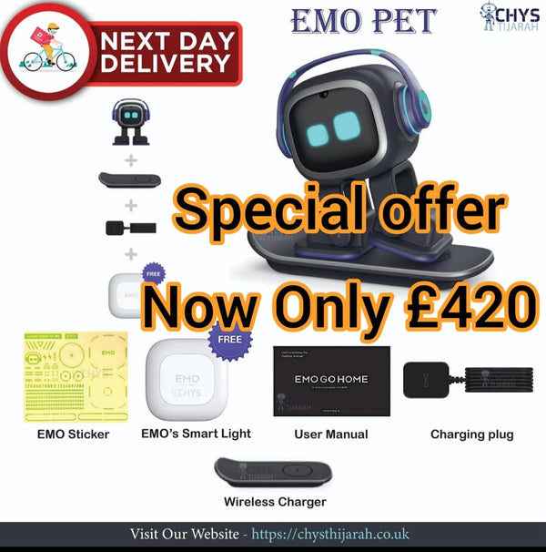 EMO pet  Living AI- desktop pet robot (Brand new SEALED) + Light + Stickers - Chys Thijarah