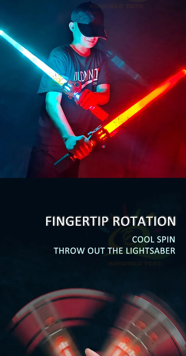 Retractable Lightsaber Finger Rotating Sword Flash Luminous Toy for Children - Chys Thijarah