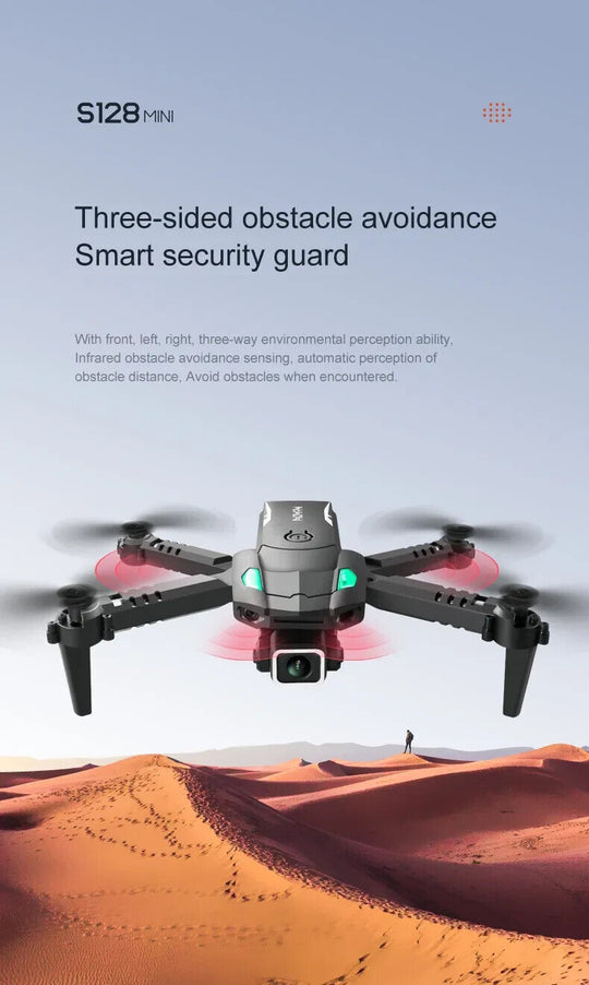 S128 Mini Drone 4K HD Camera Obstacle Avoidance Professional Drone - Chys Thijarah