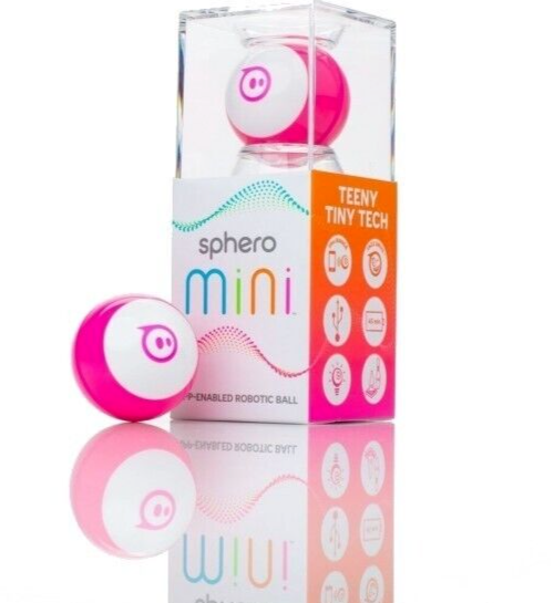 Sphero mini STEM Pink / White - App Enabled Coding Robotic Ball - Chys Thijarah