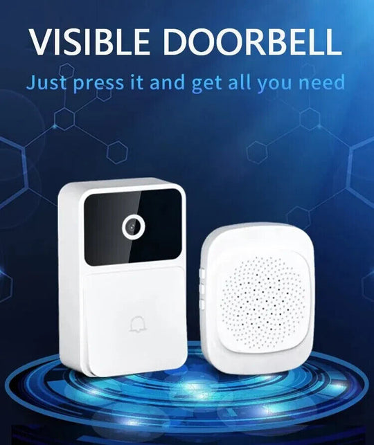 WIFI Video Doorbell Camera Wireless Night Vision Smart Home Security HD DoorBell - Chys Thijarah