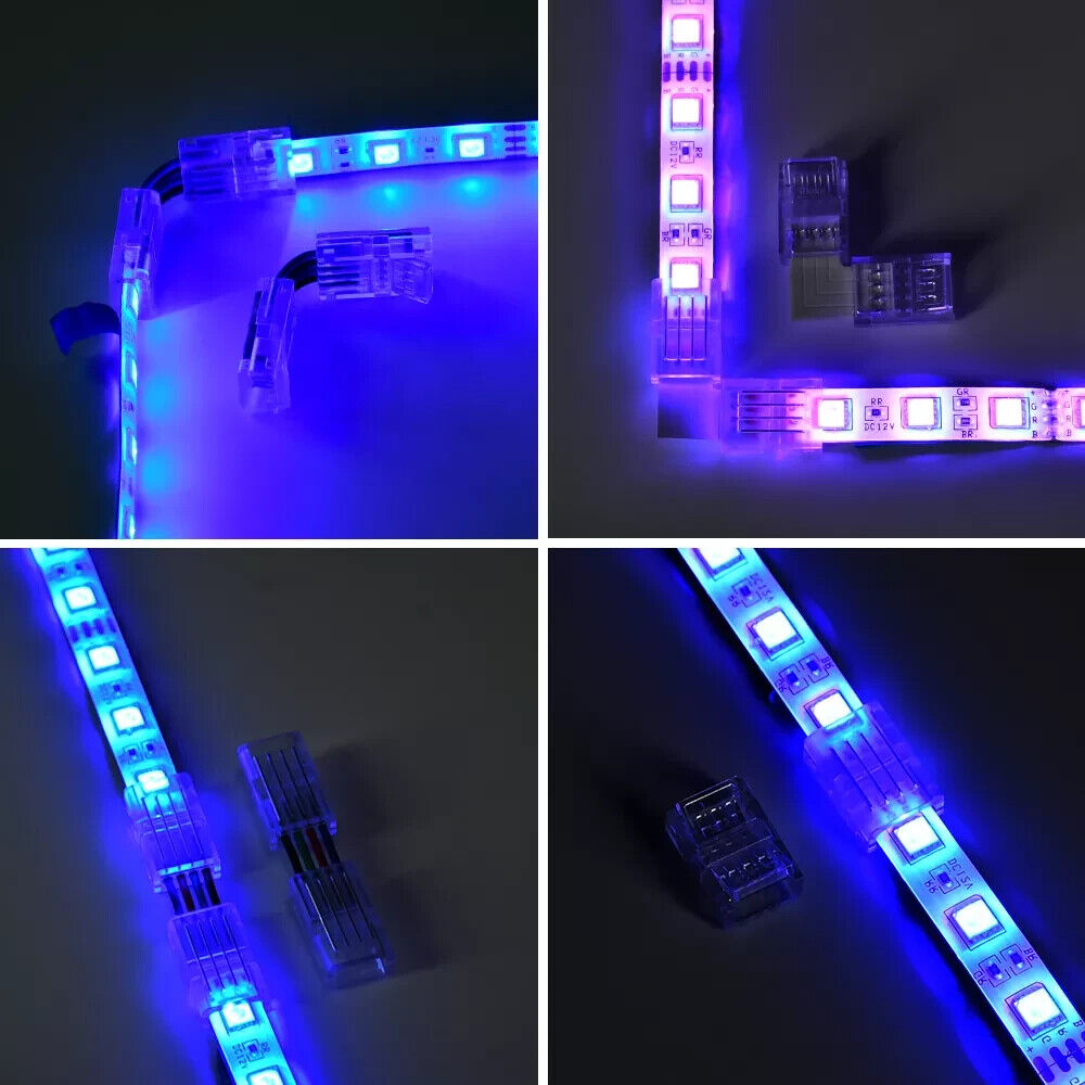 10mm 4pin IP20 IP65 RGB Tape Lights Connector Fixing Clamp Quick Connection - Chys Thijarah