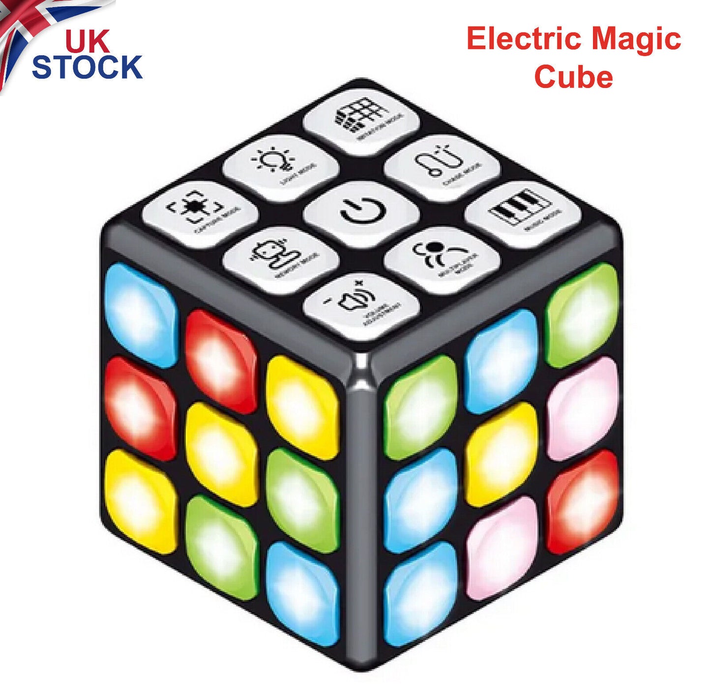 Smart Voice Cube 3X3 Magic Electronic Flashing Cube Kid Intelligence Develop Toy - Chys Thijarah