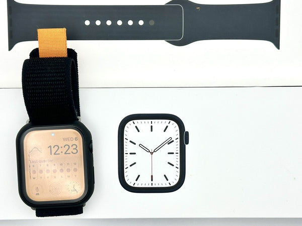 Apple Watch Series 7  GPS LTE Space Grey Aluminium Case with Black Strap - Chys Thijarah